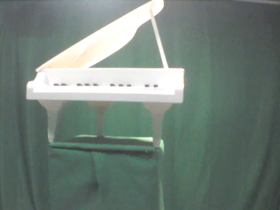 White Electric Grand Piano 2